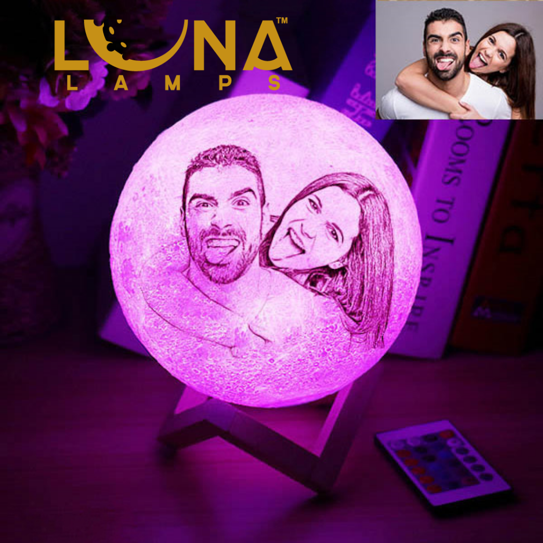 Personalised Luna Lamp - 16 Colour