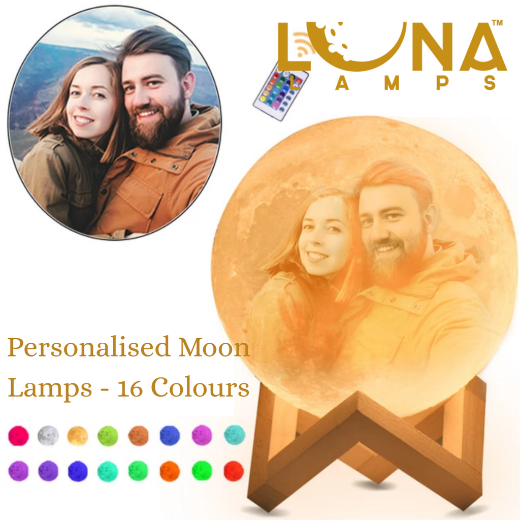Personalised Luna Lamp - 16 Colour