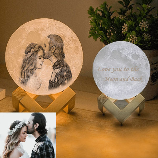Personalised Luna Lamp - Two-Tone